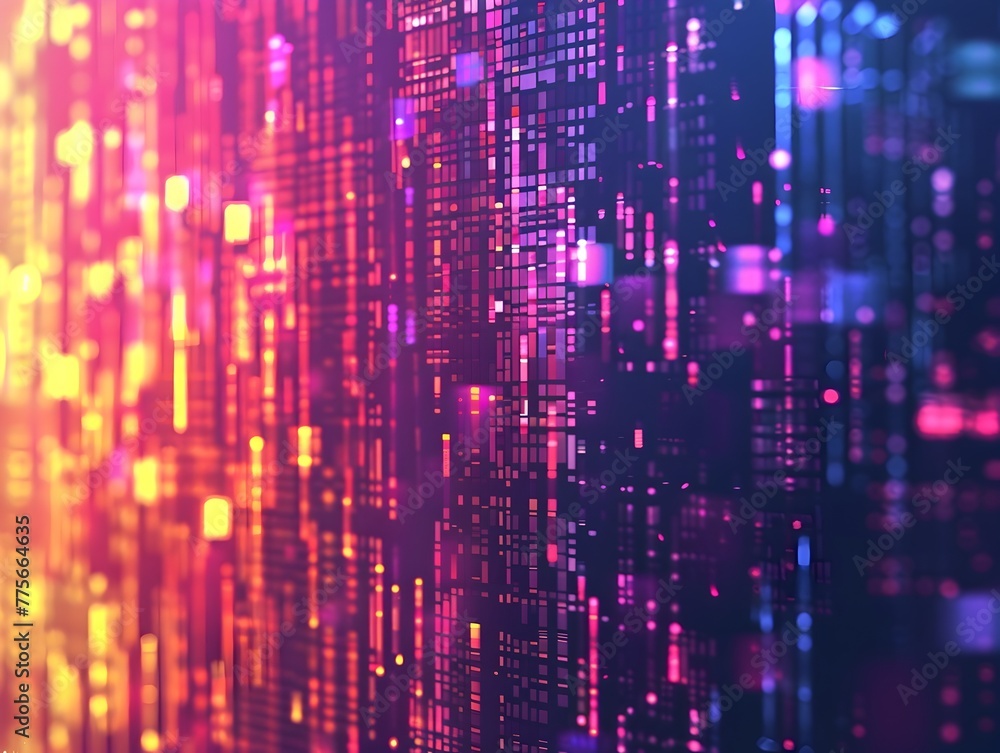 Captivating Technological Abstraction Vibrant Pixelated Digital World with Boundless Possibilities Captivating Technological Abstraction Vibrant Pixelated Digital World with Boundless Possibilities