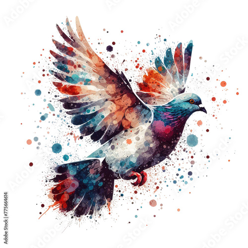 Isolated Bird on a Clear PNG Canvas, Generative AI © faical