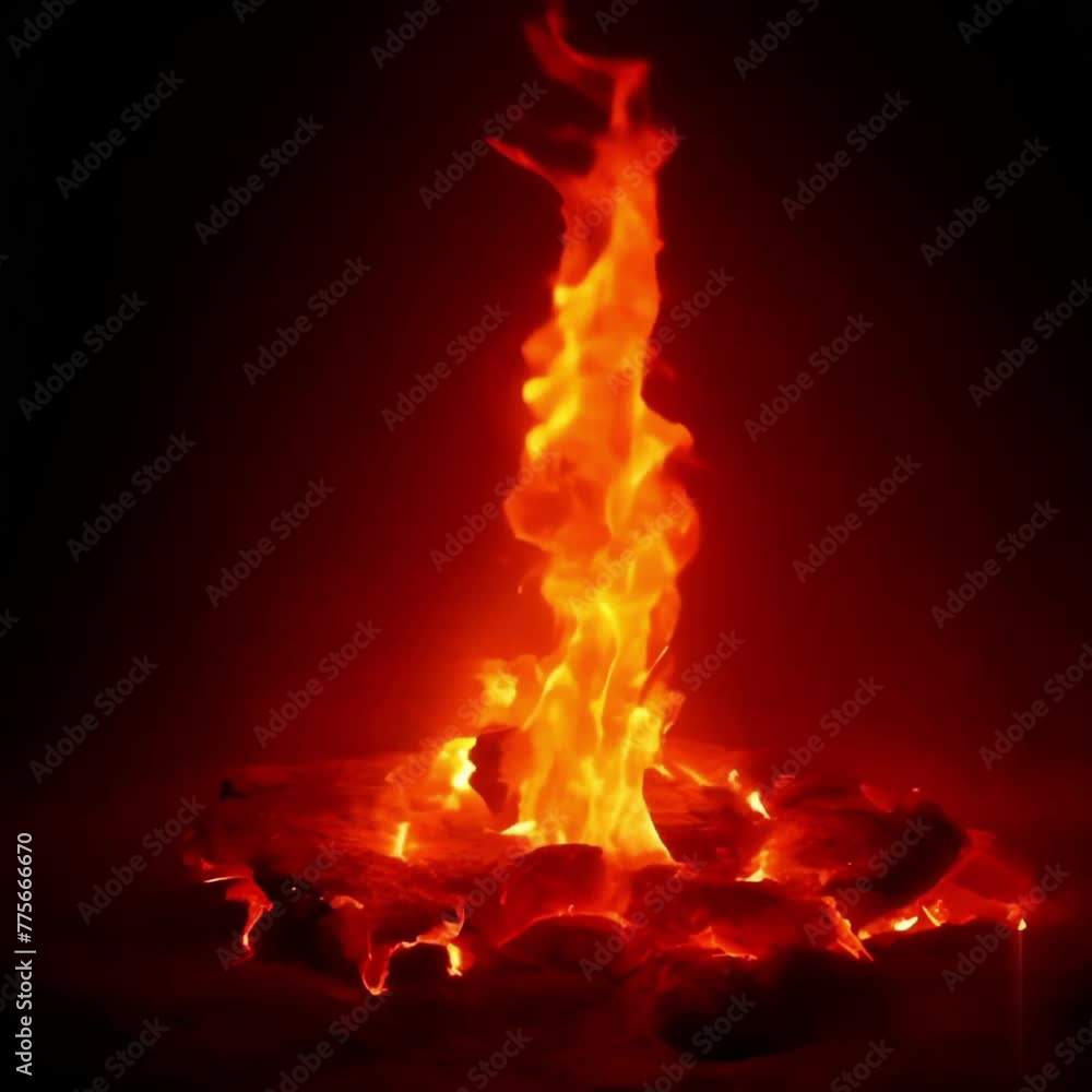 Flame of burning fire Flame of burning fire
