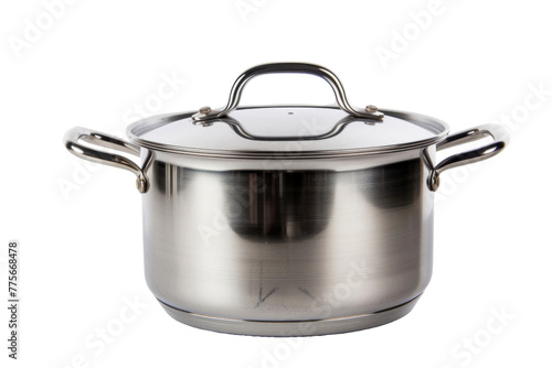 Kitchen Boiling Pot utensils for cooking isolated on background, kitchenware equipment for chef's making food.
