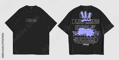 design t shirt oversize keep ...
