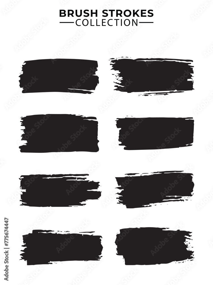 collection of black paint, ink brush strokes, brushes, lines, grungy. Dirty artistic design elements, boxes, frames. Vector illustration. Isolated on white background collection of black paint, ink brush strokes, brushes, lines, grungy. Dirty artistic design elements, boxes, frames. Vector illustration. Isolated on white background