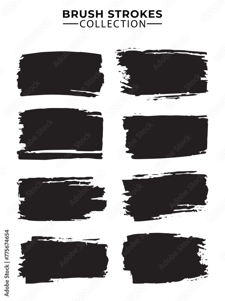 collection of black paint, ink brush strokes, brushes, lines, grungy. Dirty artistic design elements, boxes, frames. Vector illustration. Isolated on white background collection of black paint, ink brush strokes, brushes, lines, grungy. Dirty artistic design elements, boxes, frames. Vector illustration. Isolated on white background