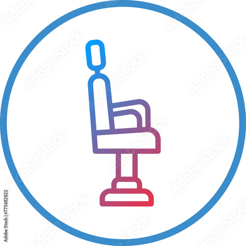 Vector Design Barber Chair Icon Style