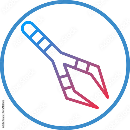 Vector Design Tweezers Icon Style