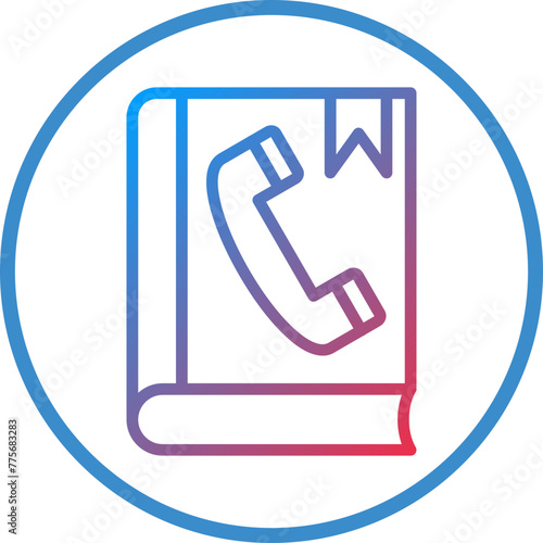 Vector Design Phonebook Icon Style