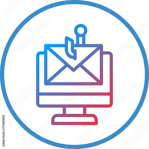 Vector Design Email Phishing Icon Style