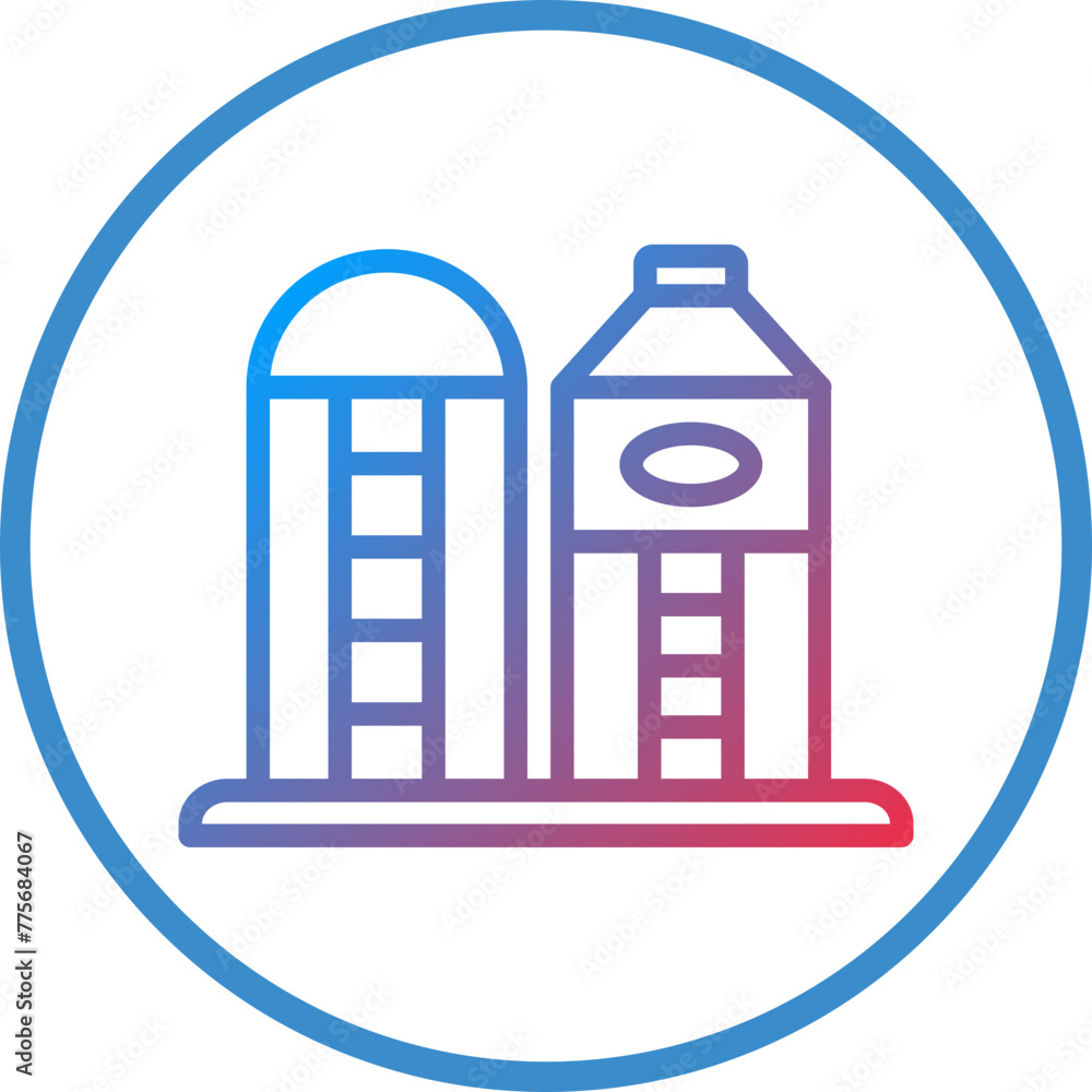 Vector Design Silo Icon Style Vector Design Silo Icon Style