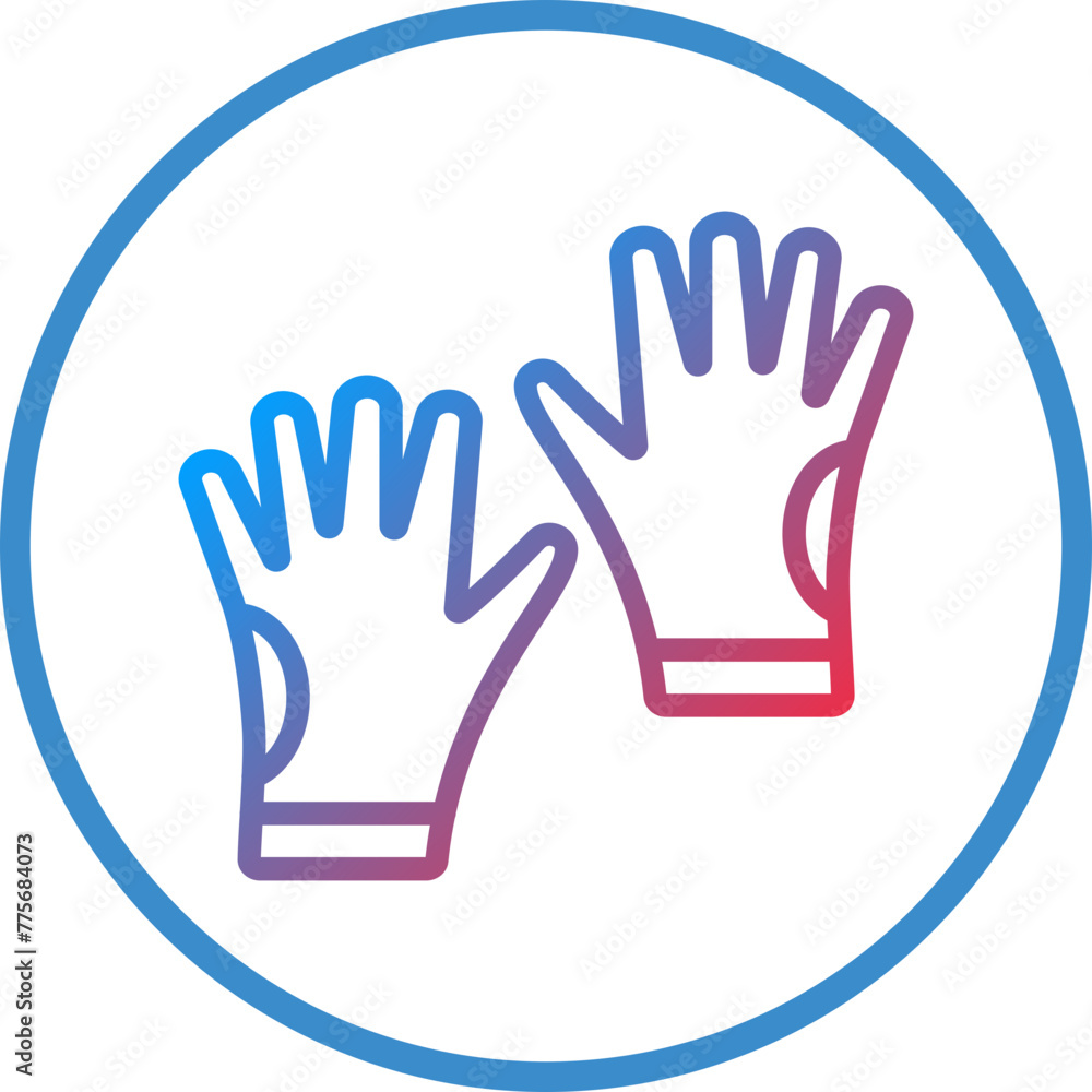 Vector Design Hand Gloves Icon Style Vector Design Hand Gloves Icon Style