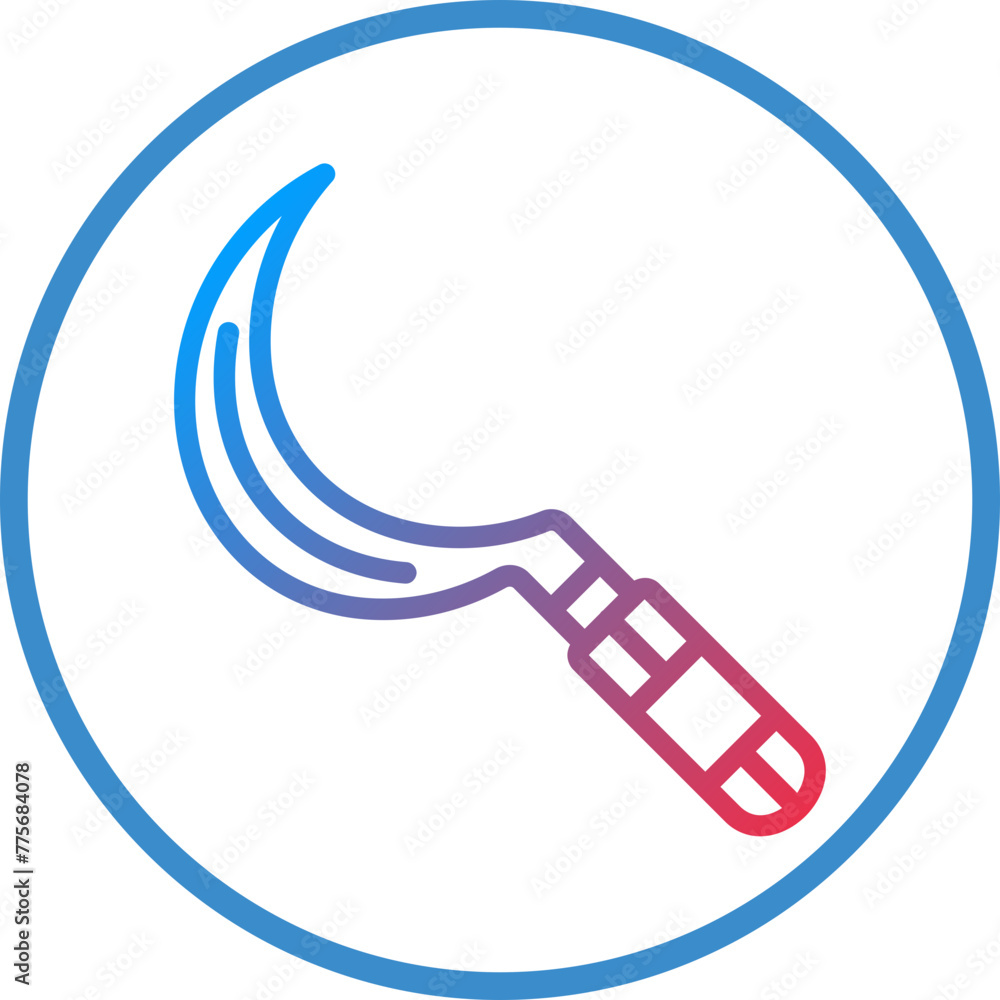 Vector Design Sickle Icon Style Vector Design Sickle Icon Style