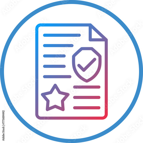 Vector Design Policy Icon Style