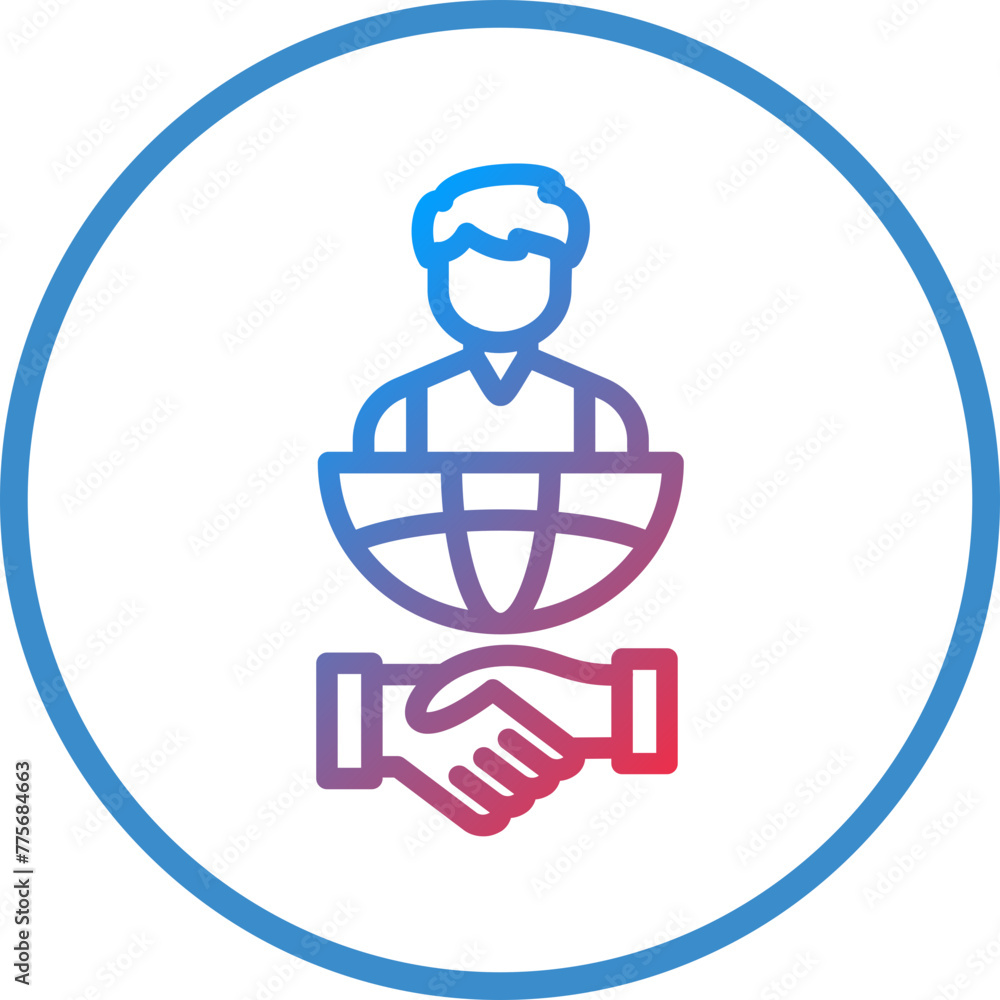 Vector Design International Relations Icon Style Vector Design International Relations Icon Style