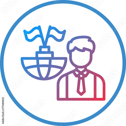 Vector Design Diplomat Icon Style