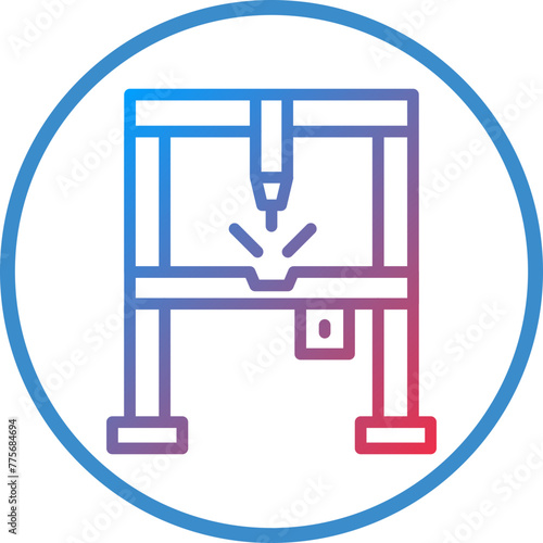 Vector Design Plasma Laser Icon Style