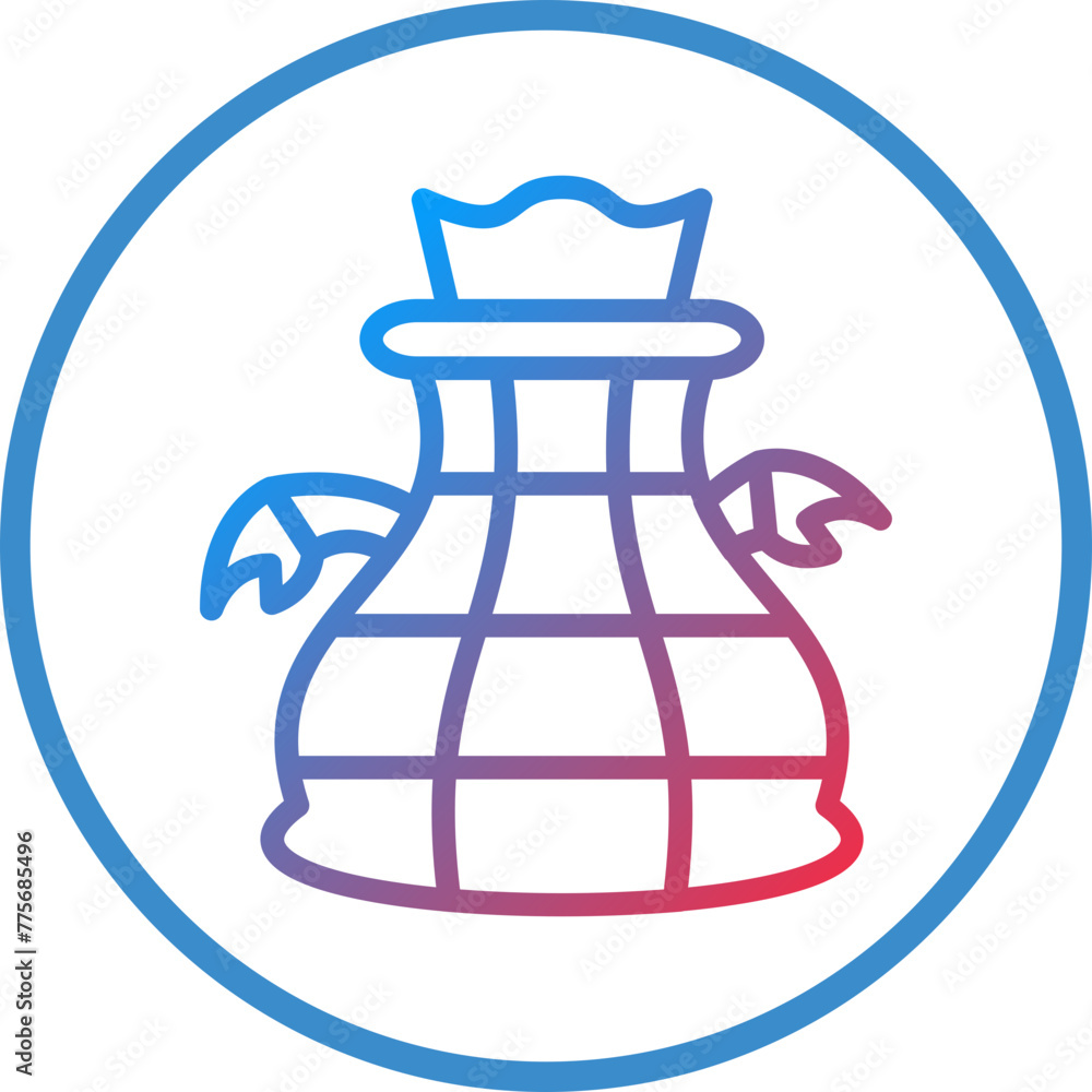 Vector Design Crab Net Icon Style Vector Design Crab Net Icon Style