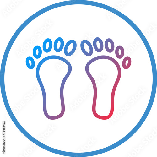 Vector Design Footprint Icon Style