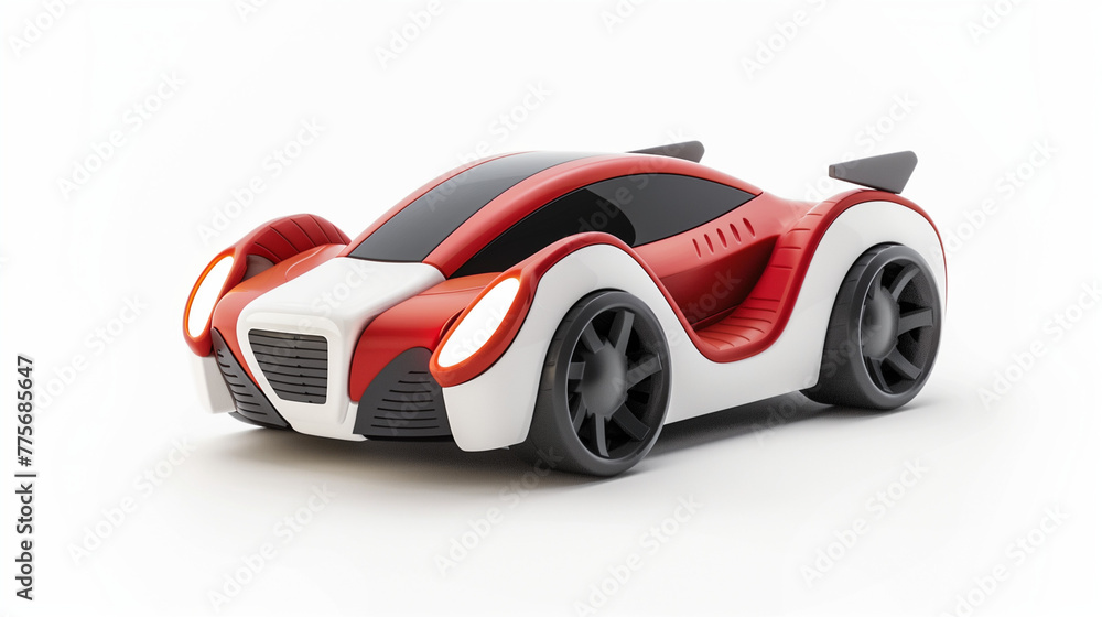futuristic simple cute mini racing car