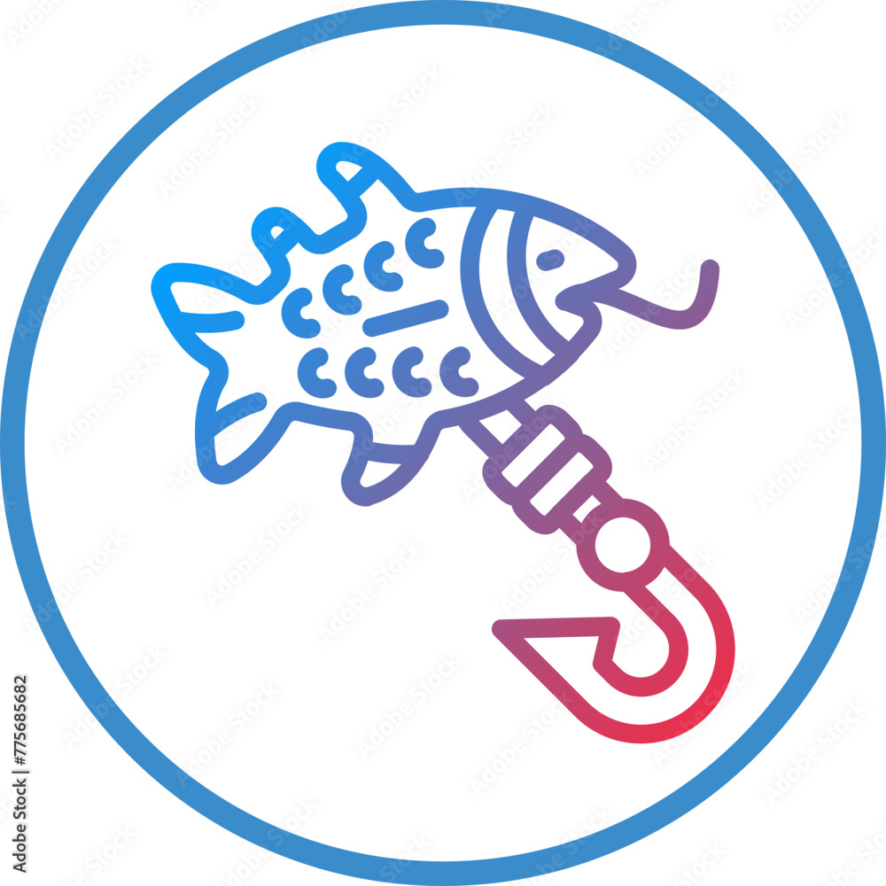 Vector Design Fishing Lure Icon Style Vector Design Fishing Lure Icon Style