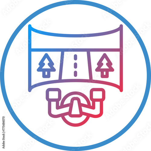 Vector Design Motion Simulator Icon Style
