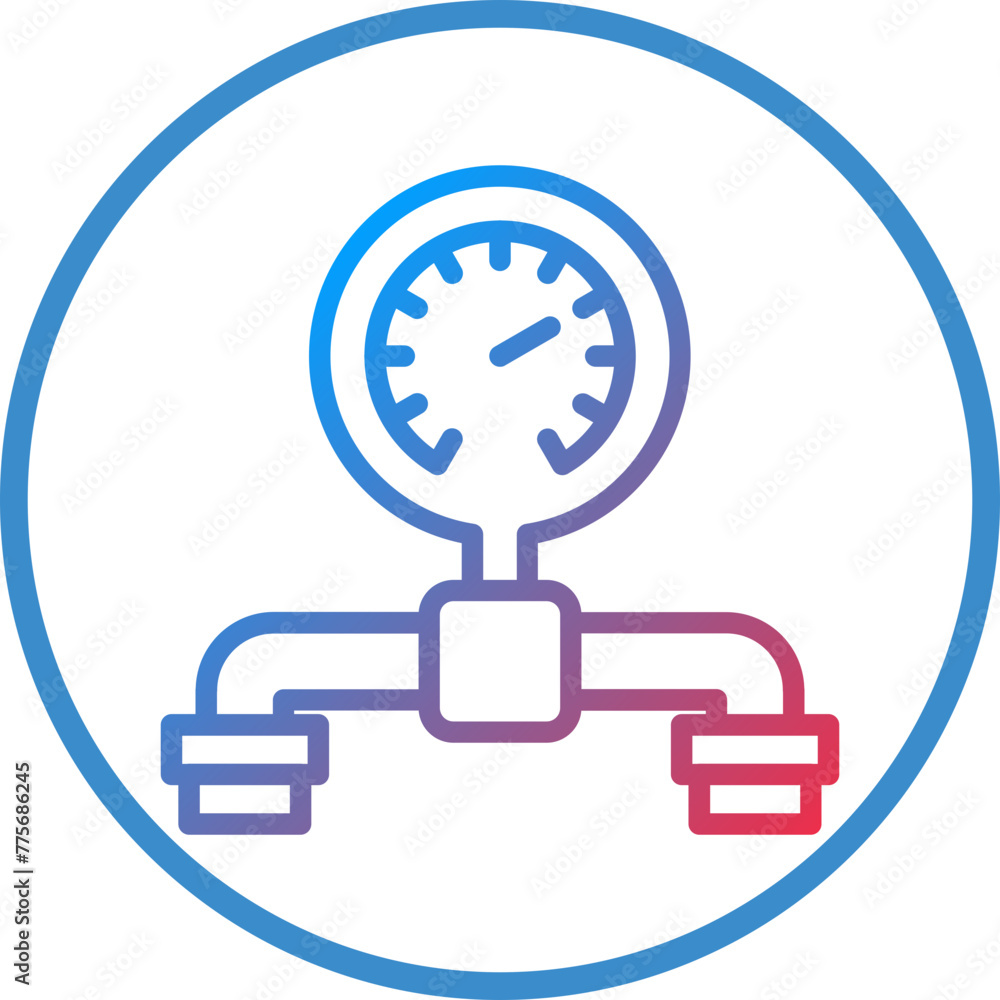 Fototapeta premium Vector Design Pressure Gauge Icon Style