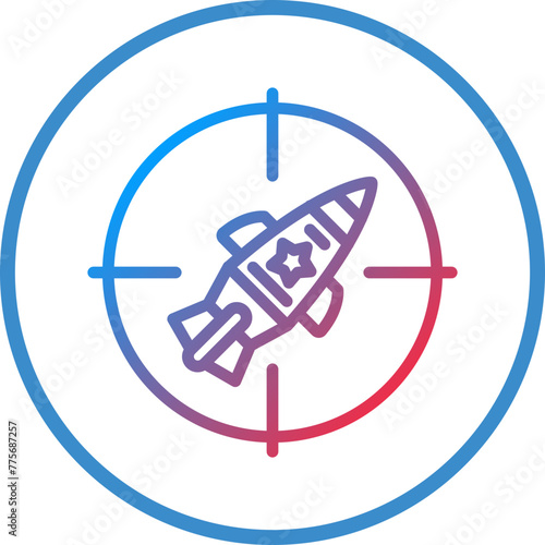 Vector Design Red Zone Icon Style