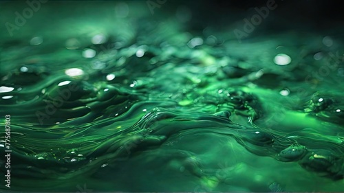 close up abstract background illustration green liquify texture