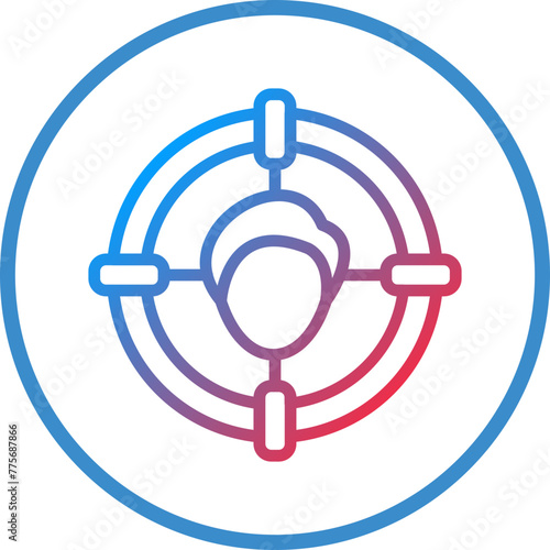 Vector Design Headhunting Icon Style