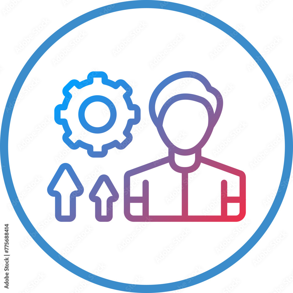 Vector Design Persona Development Icon Style Vector Design Persona Development Icon Style