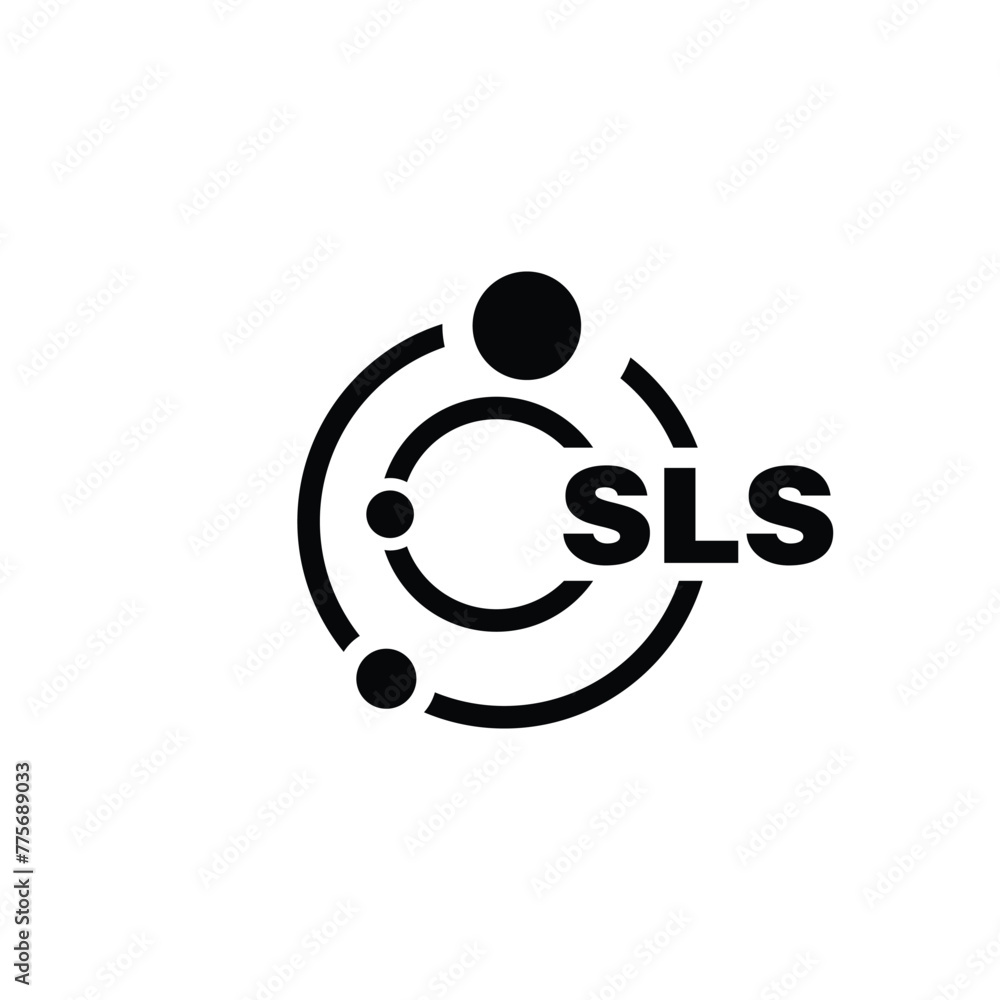 SLS letter logo design on white background. SLS logo. SLS creative initials letter Monogram logo icon concept. SLS letter design