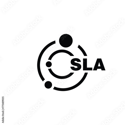 SLA letter logo design on white background. SLA logo. SLA creative initials letter Monogram logo icon concept. SLA letter design