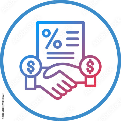 Vector Design Down Payment Icon Style
