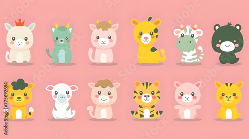 Pastel Parade of Cute Creatures © king