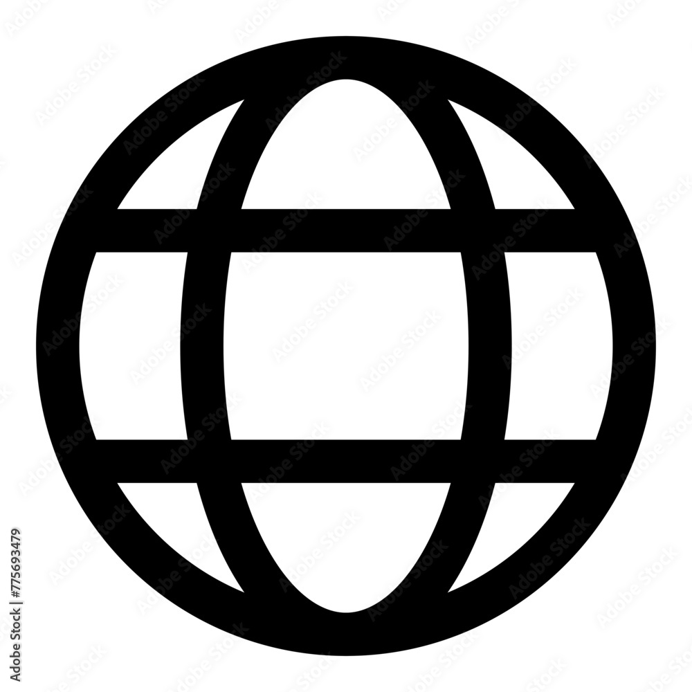globe icon vector illustration asset element