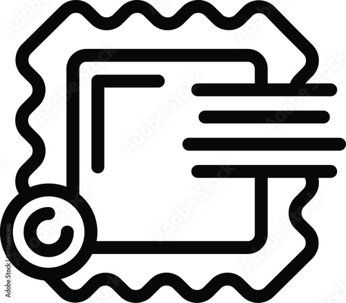 Parcel barcode icon outline vector. Delivery tracking code. Order package scanning