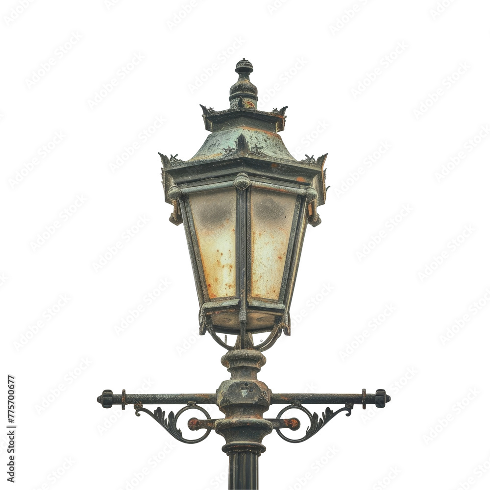 Street light on pole with Transparent Background Street light on pole with Transparent Background
