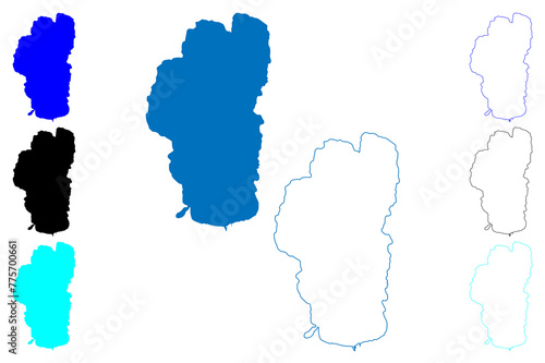 Lake Tahoe (United States, North America, us) map vector illustration, scribble sketch map