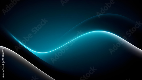 a blue and black background with a blue line