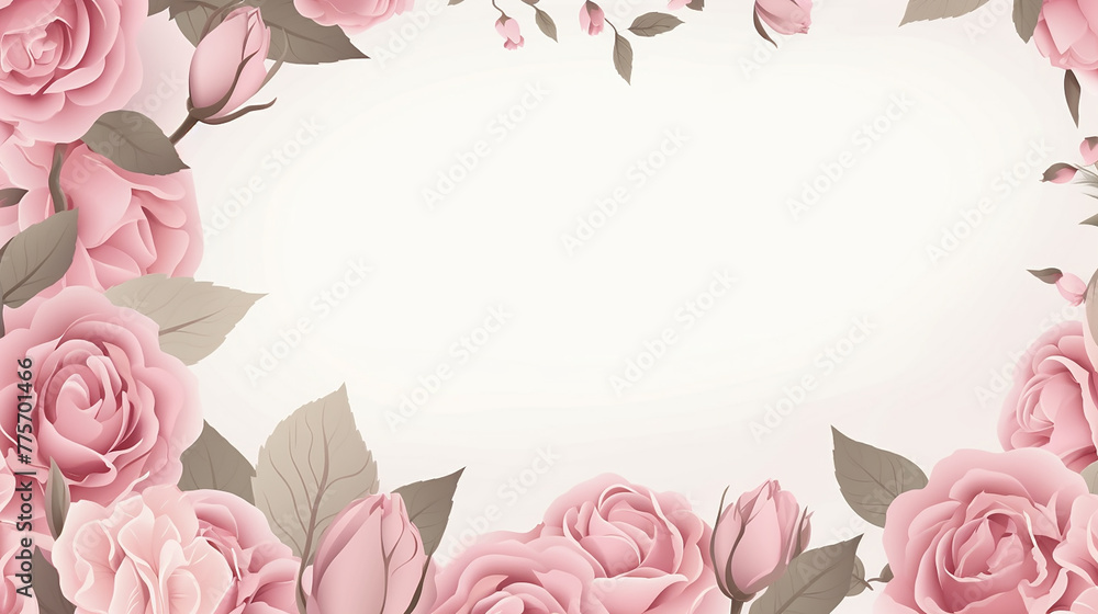 elegant mother's day banner template with pink background