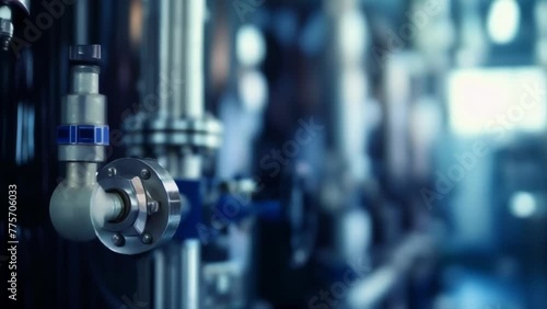 The factorys wastewater treatment system runs continuously removing harmful substances and pollutants from the production process to comply with rigid environmental protection