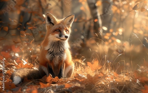 Ethereal Autumn Fox