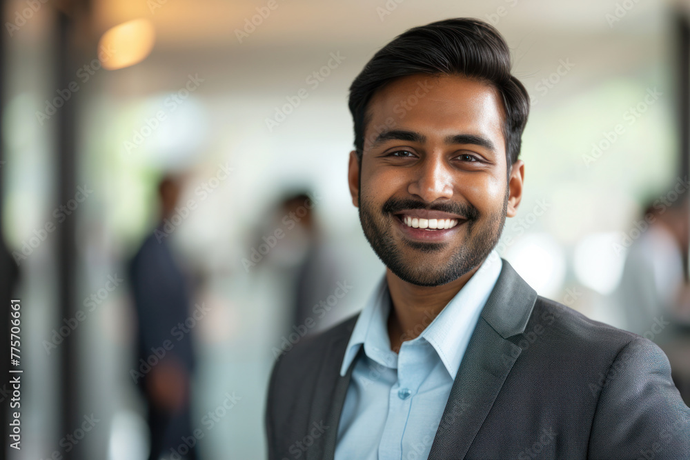 Confident entrepreneur portrait at networking event. Professional leadership. Confident entrepreneur portrait at networking event. Professional leadership.
