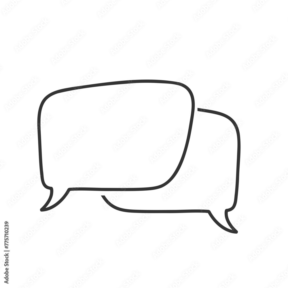 Fototapeta premium Chat icon message symbol