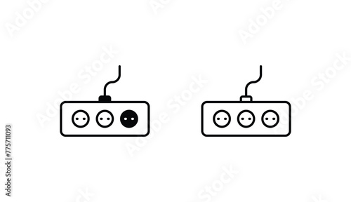 Switcher icon design with white background stock illustration