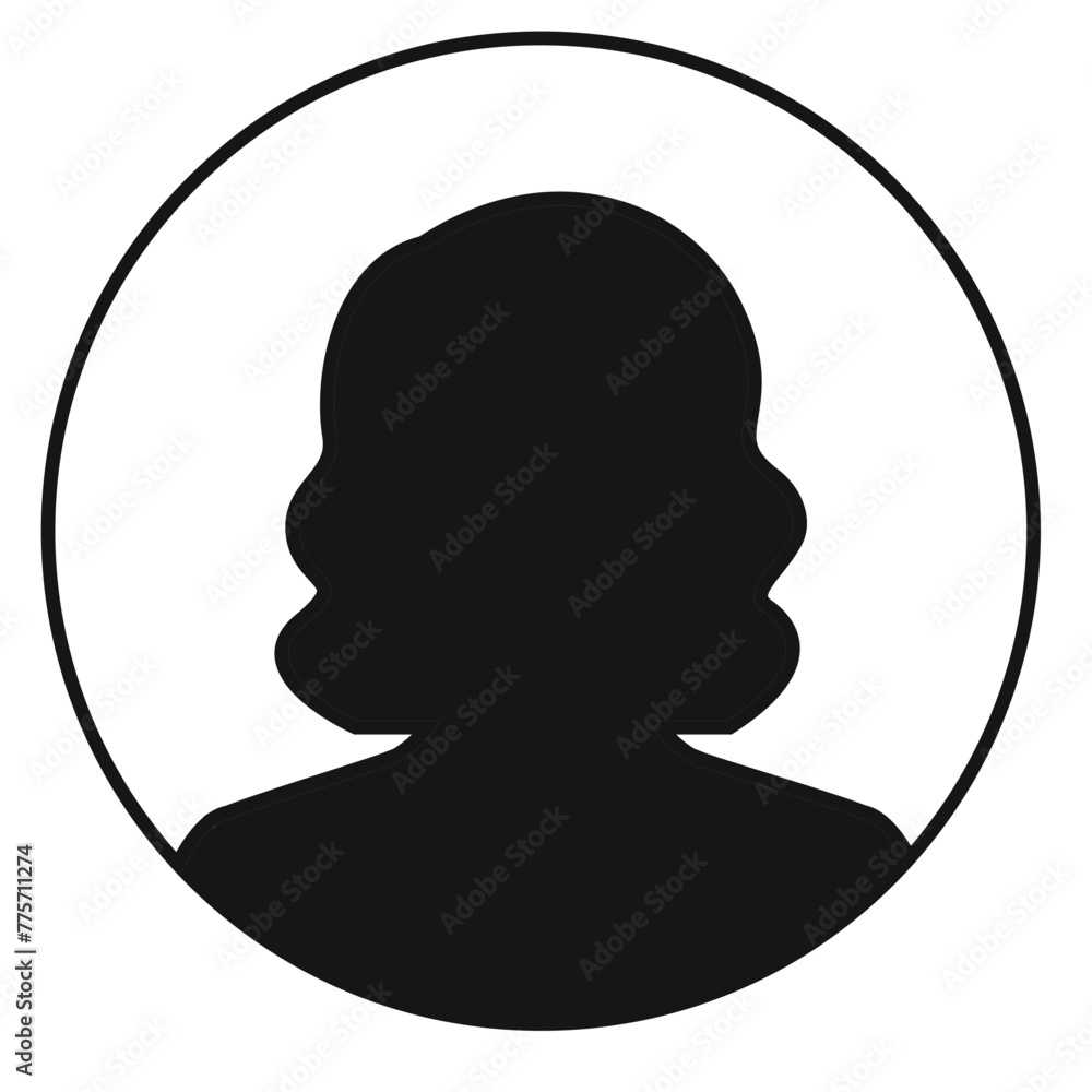 Female account avatar picture for Websites