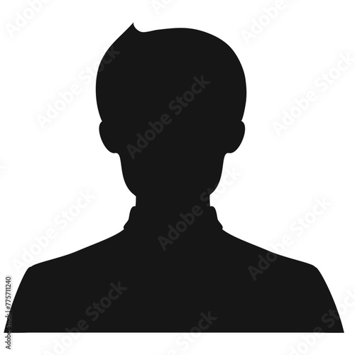 Default anonymous male user profile picture for Mobile application