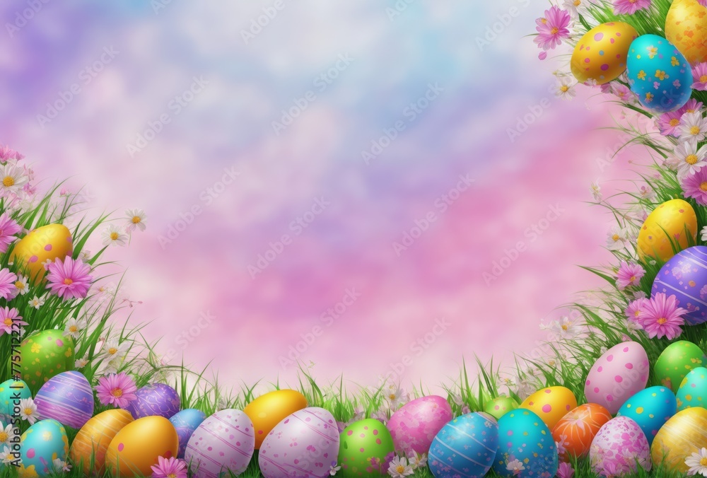 vibrant Easter eggs backdrop vibrant Easter eggs backdrop
