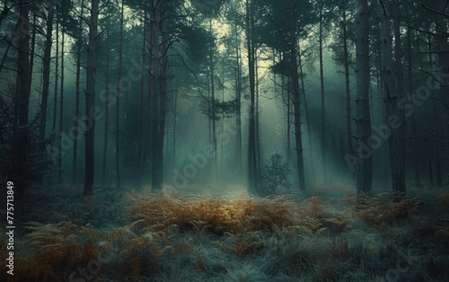 Mystical Forest at Dawn