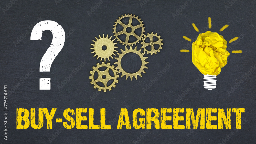 Buy-Sell Agreement	 - obrazy, fototapety, plakaty 