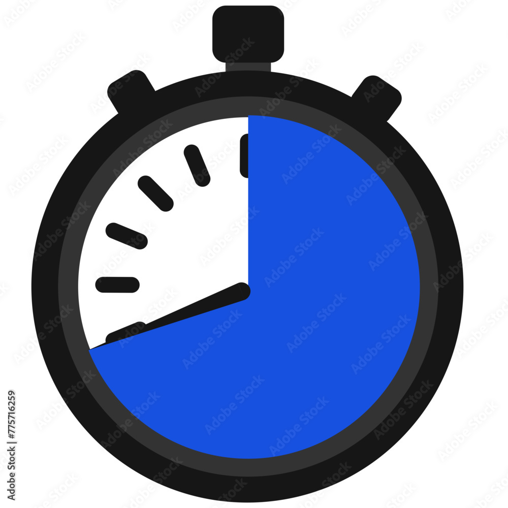 40 second Stopwatch icon in flat style 40 second Stopwatch icon in flat style