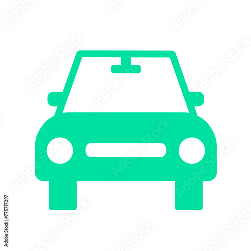 Simple front view car icon